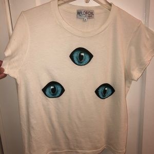 NWOT WILDFOX Cat Eyes No. 9 Tee